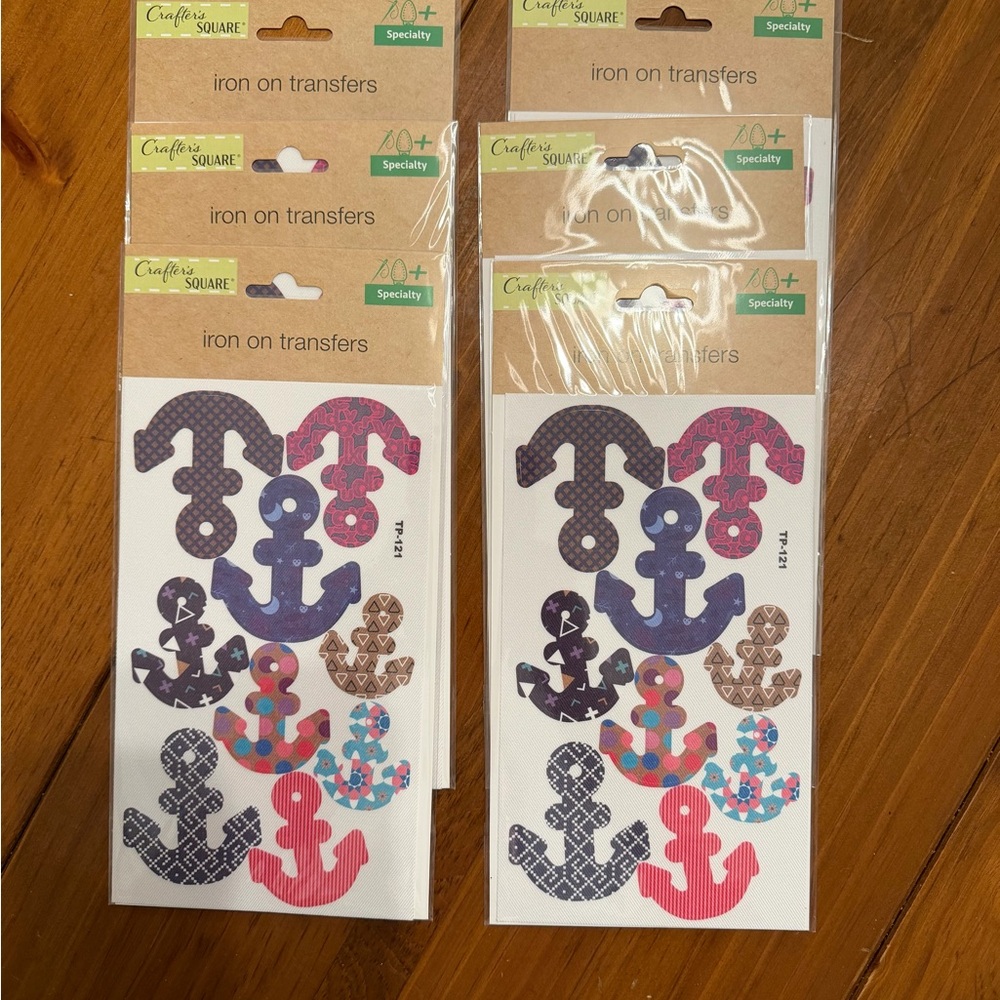 24 packs Crafter's Square Anchor Silhouette Iron-On Transfers.